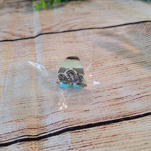 Bohemian Turquoise Silver Ring✨️ - Picture 9 of 12
